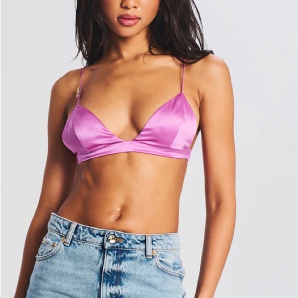 SER.O.YA Other - SER.O.YA DORAL SILK BRALETTE IN ROSE BUD SIZE XS